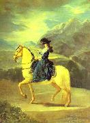 Equestrian Portrait of Dona Maria Teresa Vallabriga Francisco Jose de Goya